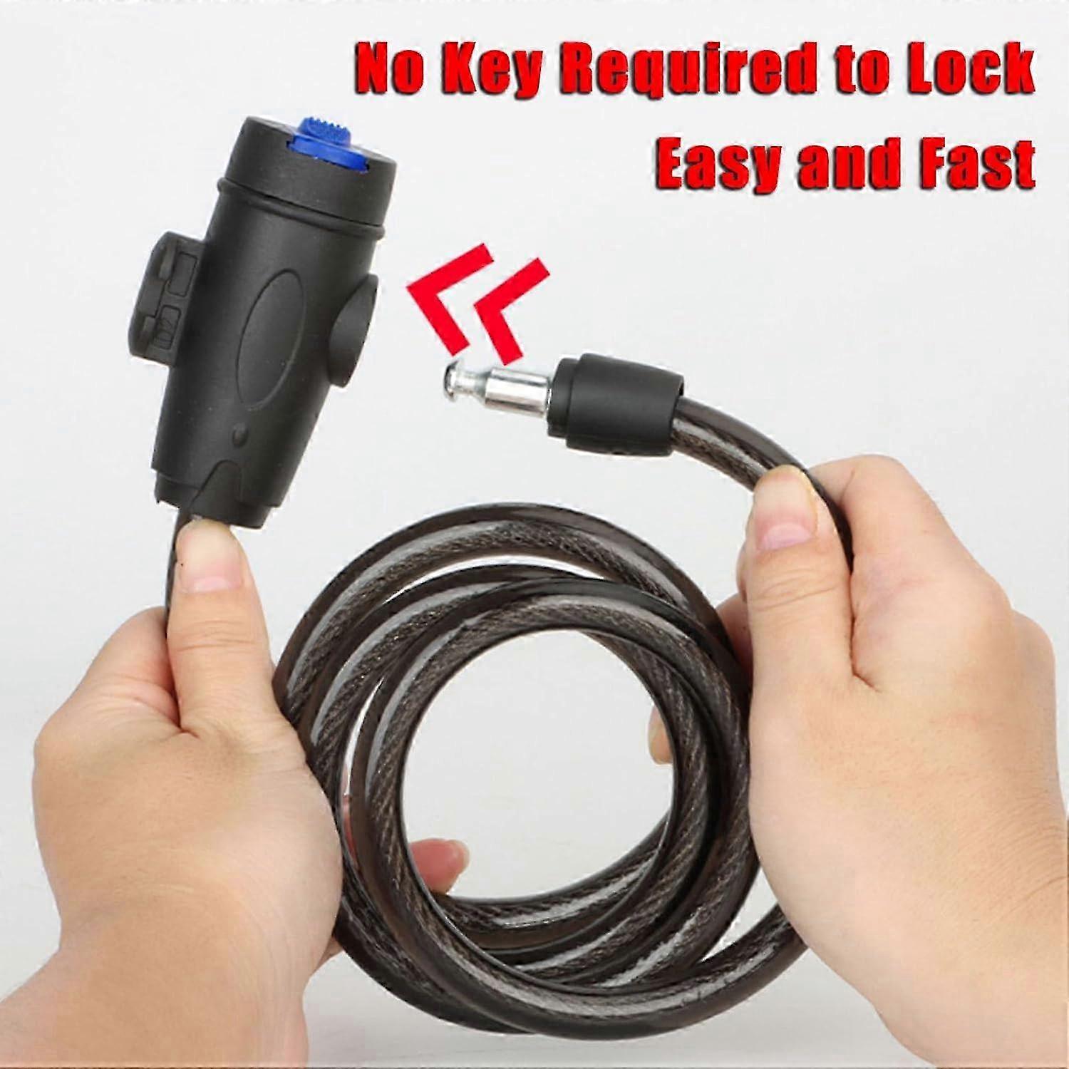 Weatherproof Coiled Cable Lock