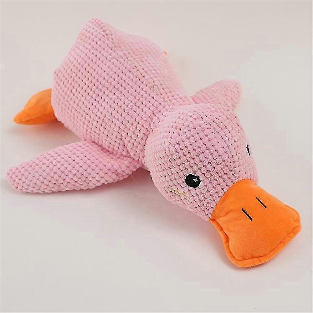 No-Squeak Calming Duck Plush