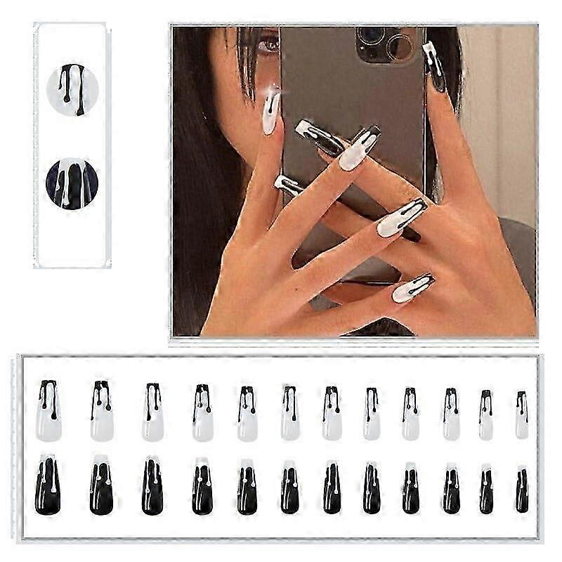 Glitter ABS Press On Nails 24pcs