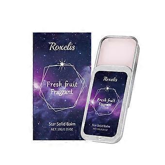 2pcs Fruit Scented Solid Body Balm, Light Fresh Fruity, Non-Greasy, Long-Lasting Scent, Portable Charming Pocket Balm