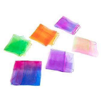 Stage Performance Scarves 12Pcs Juggling Scarves for Kids Dance Accessories