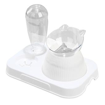 Tilted Cat Bowl Pet Feeder Food Feeding 500ml Water Bottle Water Dispenser for