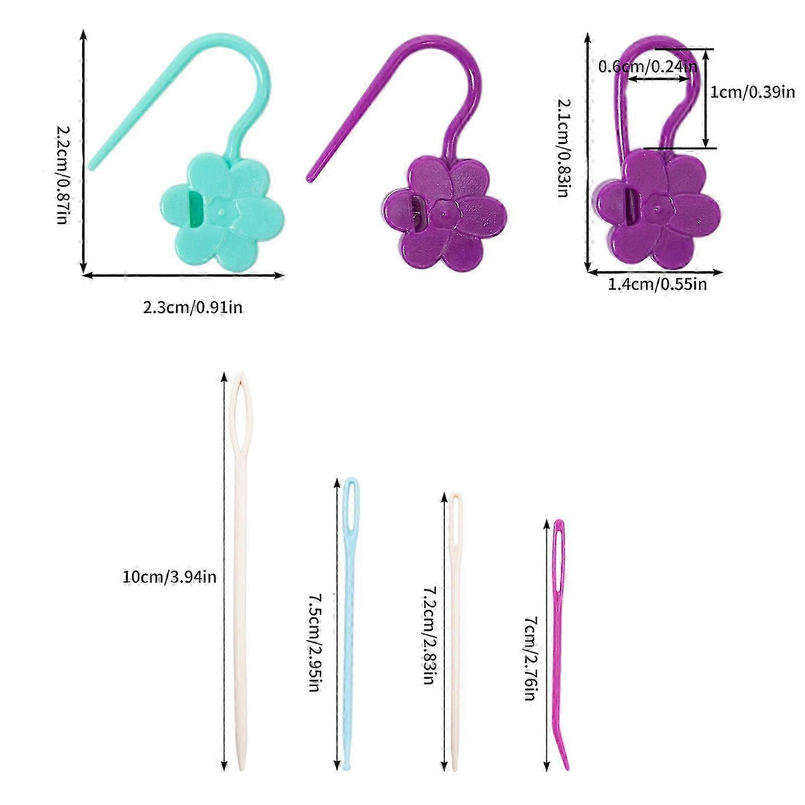 100Pcs Flower Knitting Marker Clips