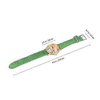 Women Wristwatch Quartz Watch for Timekeeping with Green Band