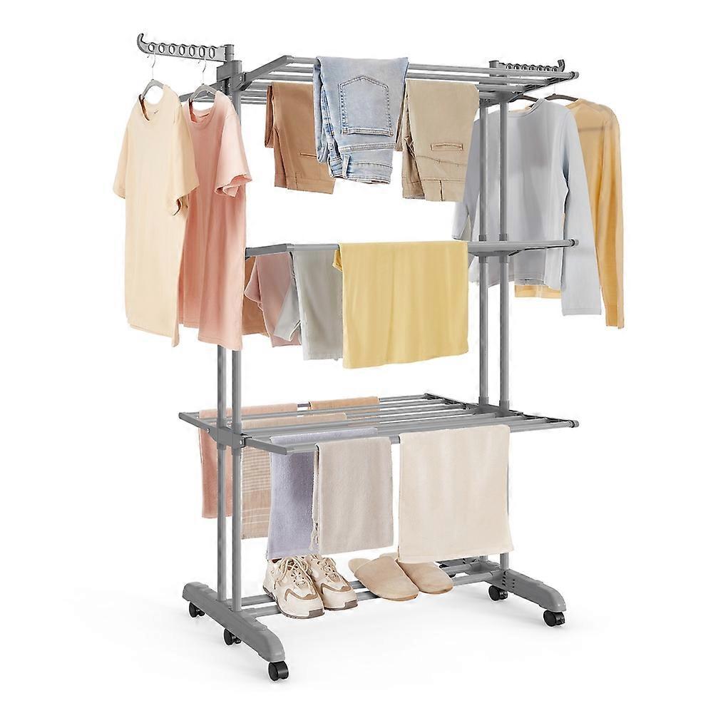 Clothes Drying Rack 4-Tier, Foldable Laundry Drying Rack