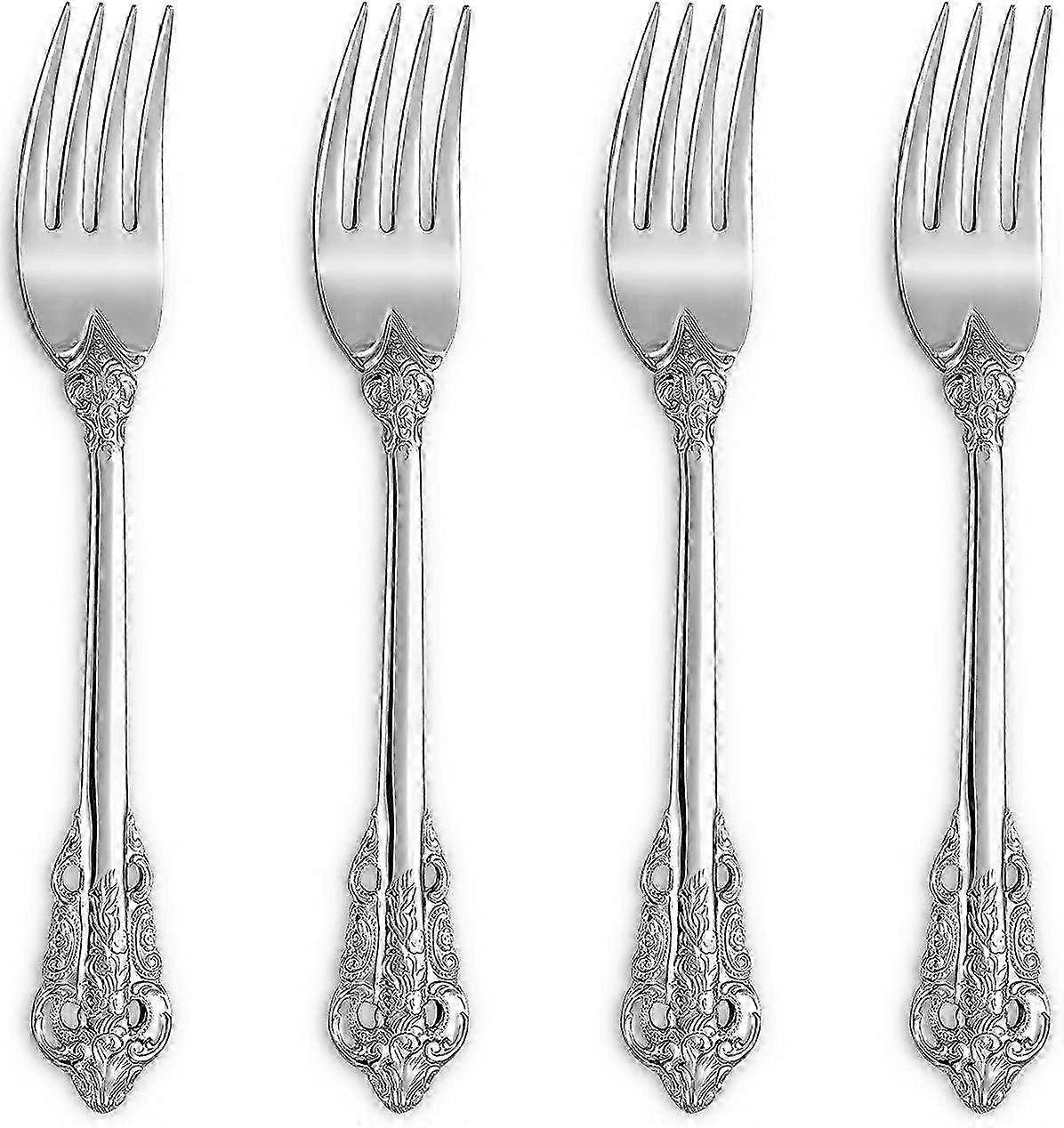 Elegant Baroque Salad Forks Set