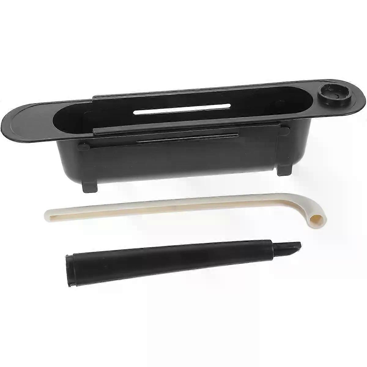 Sink Sponge Holder Plastic Black Quick Drain Rack