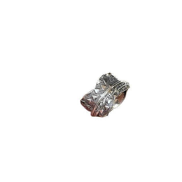 925 Sterling Silver Boho Thumb Spinner Ring