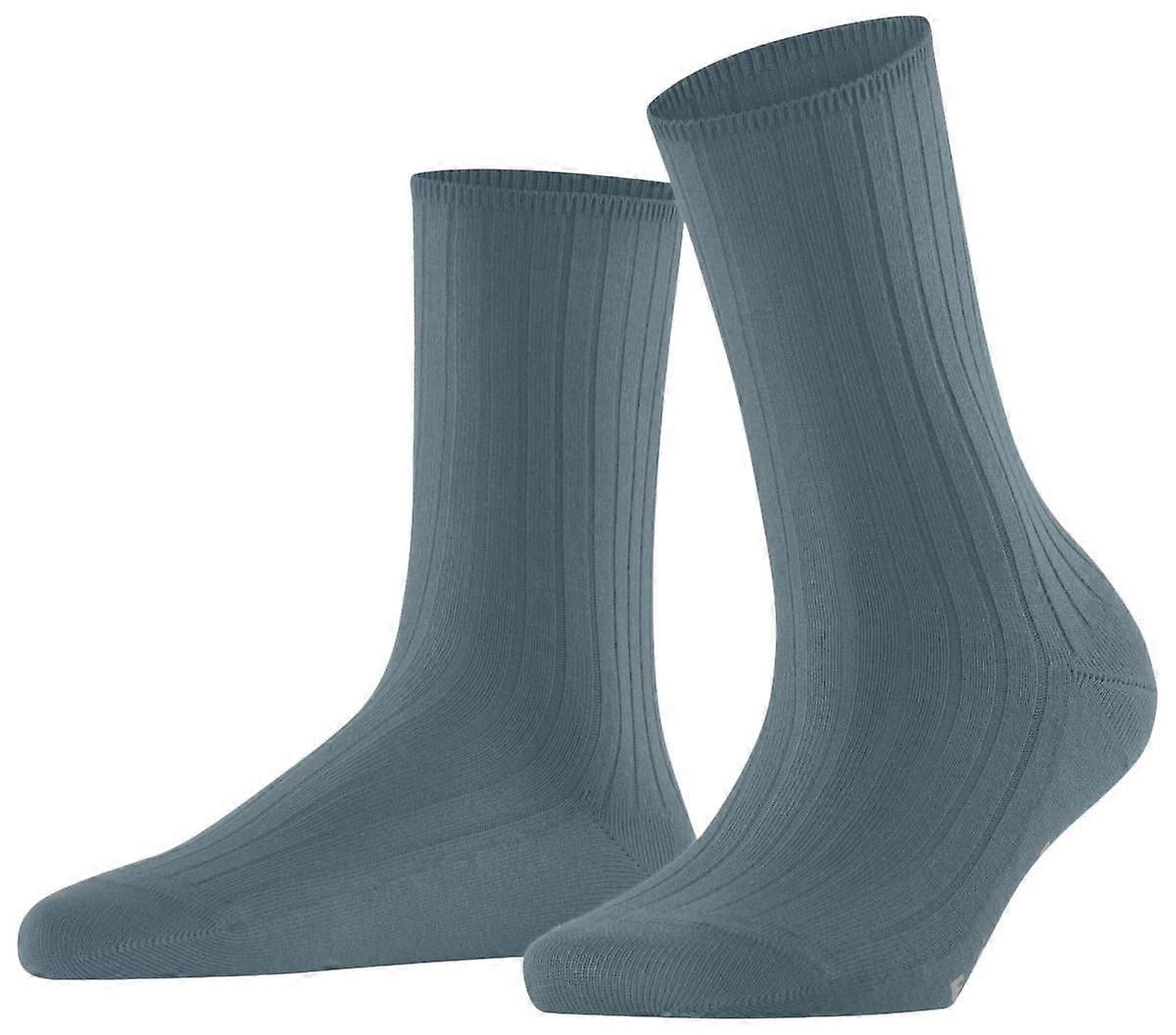 Falke Cotton Rib Socks - Monument Blue