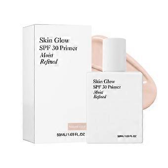 Skin Glow SPF 30 Face Primer 50ml, Silicone Soft-Focus Makeup Base for Smooth Even-Looking Skin