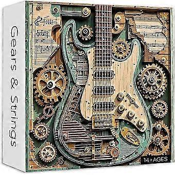 1000‑Piece Steampunk Guitar Jigsaw Puzzle, Trendy Assemble Toy for Home Leisure, Puzzle for Adults_OpLa2
