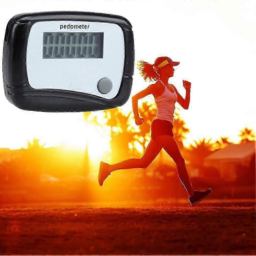Blue Single Function LCD Digital Pedometer One Button Step Counter