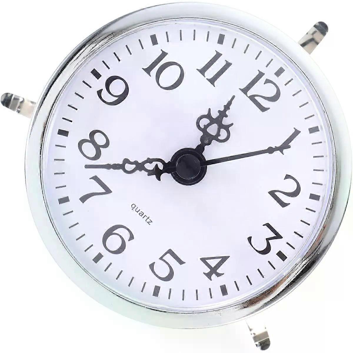 Clock Insert with Crystal Frame for Desk Shelf Display