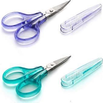 tools (2pcs)curved and straight,sharp,embroidery,paper cutting, crafts|stainless steel| protection cover-bj
