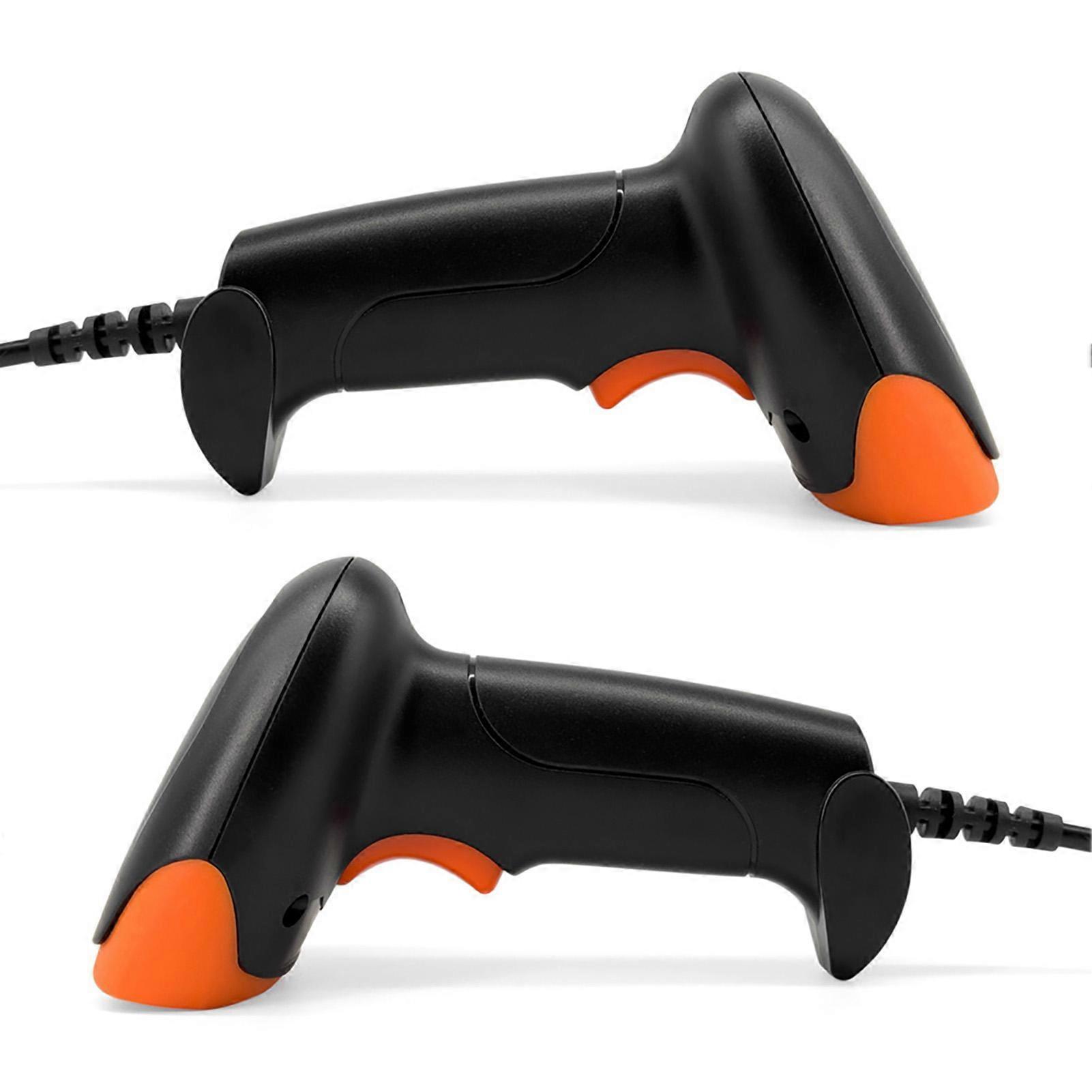 Handheld 1D 2D QR Barcode Scanner USB Wired Bar  Reader Manual   Continuous Scanning CMOS Image Sensor Support Paper