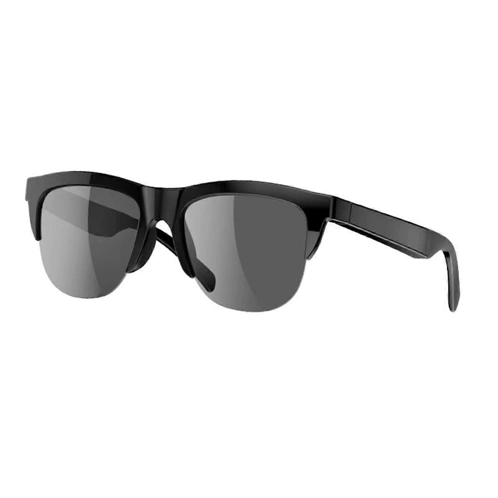 Smart Bluetooth Sunglasses 5.3 Bone Conduction Audio Rimless Design with Hands Call Control