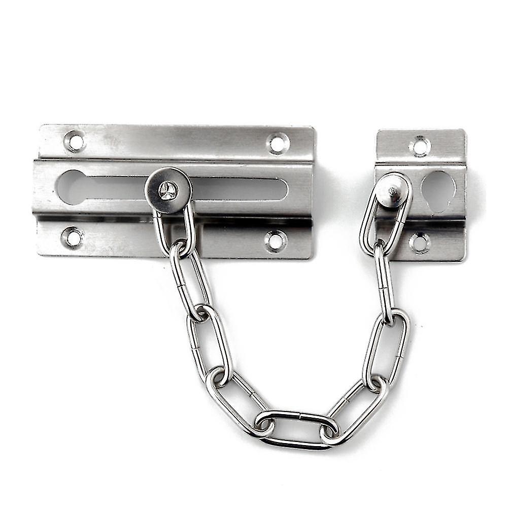 Dørkjedeanrop Restrictor Latch Bolt Slide Guard Home Lock Hot Security (sølv) (1 stk)