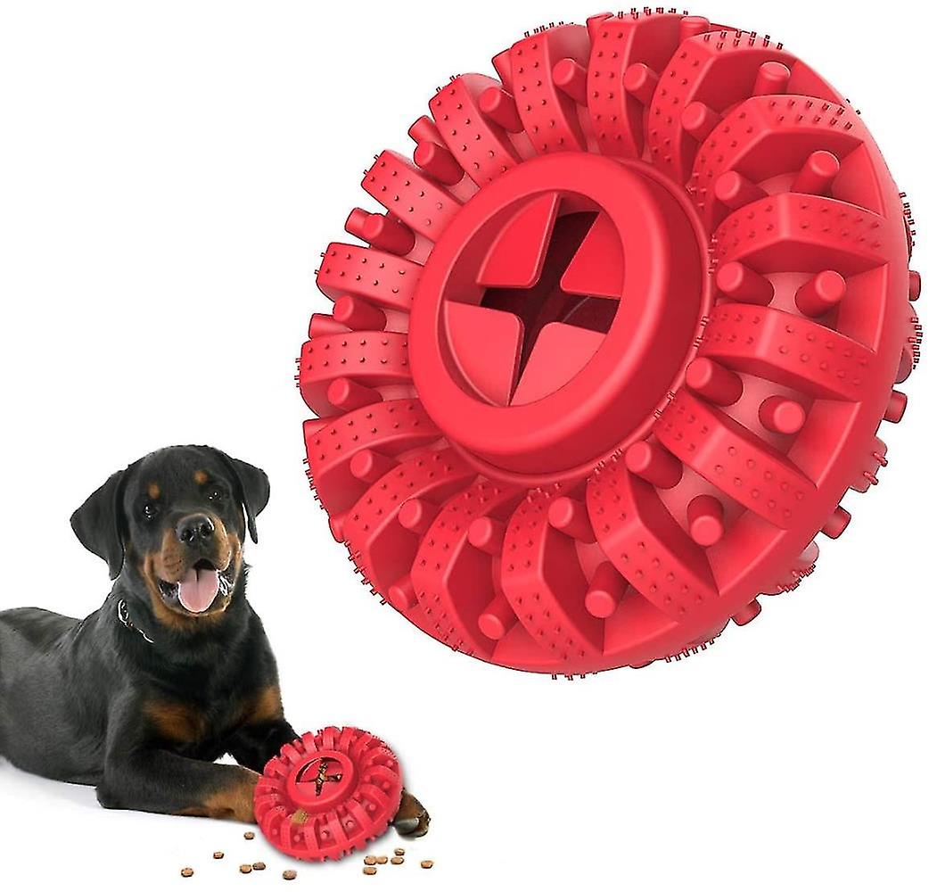 Dog Toy For Aggressive Chewers, Natural Rubber Indestructible Dog Toy Treat Dispenser For Power Chew