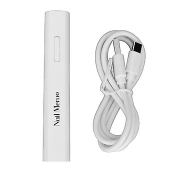 Tragbare Mini-UV-LED-Nagellampe Professionelle Heim-Handheld-Stift-förmige Nageltrockner 3W Härtungslampe Weiß