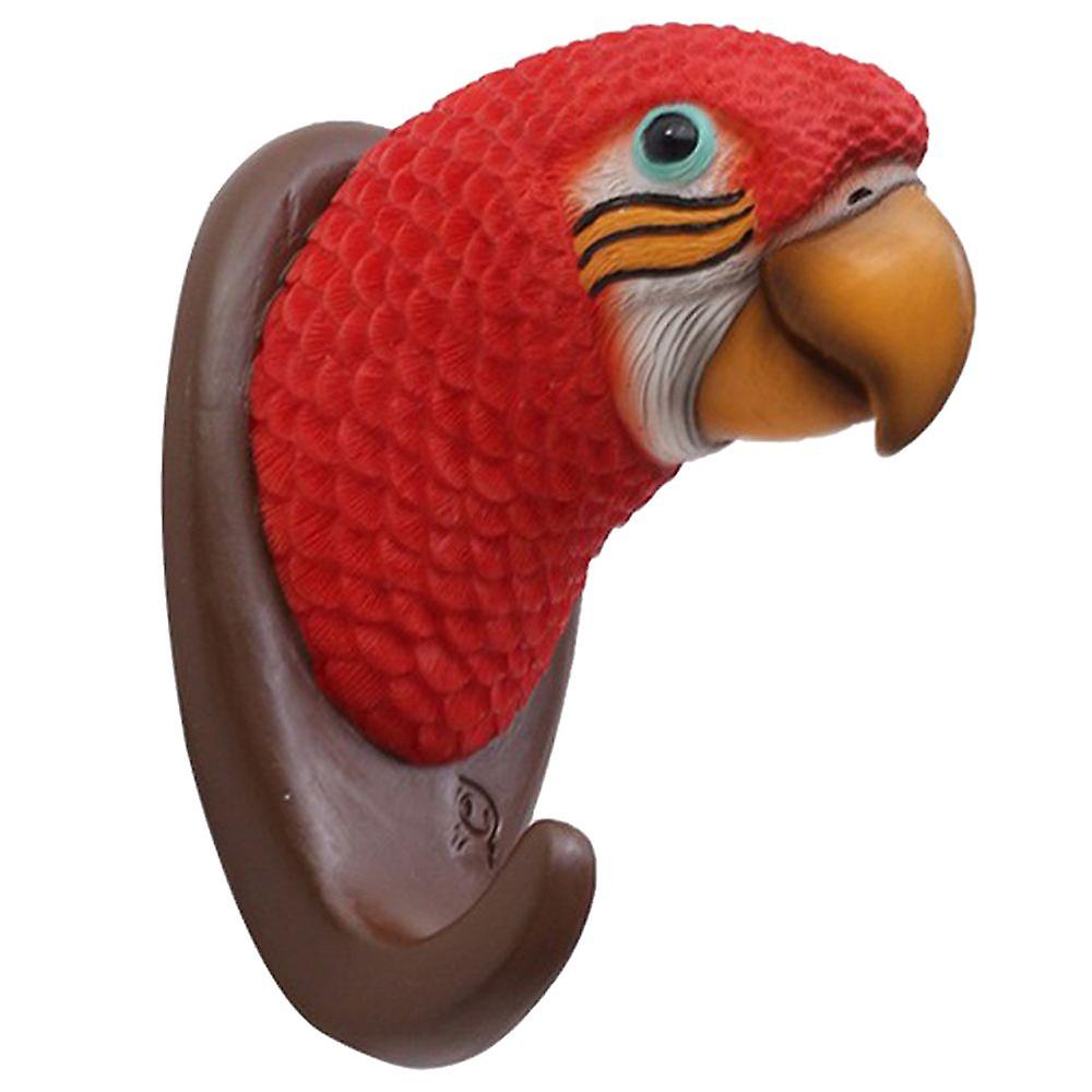 Creative Animal Head Wall Mounted Hooks Hook Wall Hook Decoration Parrot
