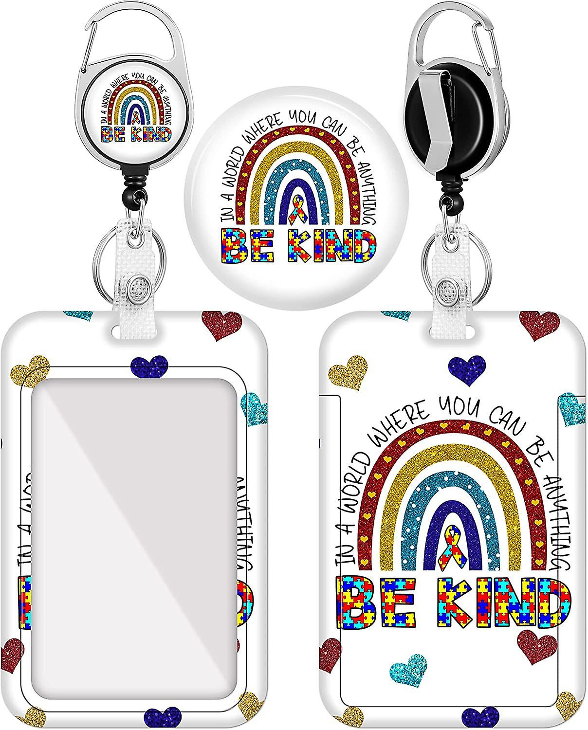 Kaulanauhan pidike, tarranauha, jossa on kääntyvä hummerilukko ja sisäänvedettävä kaulanauha henkilötodistuksen haltijalle, avaimet, opiskelijatunnus, bussikortti