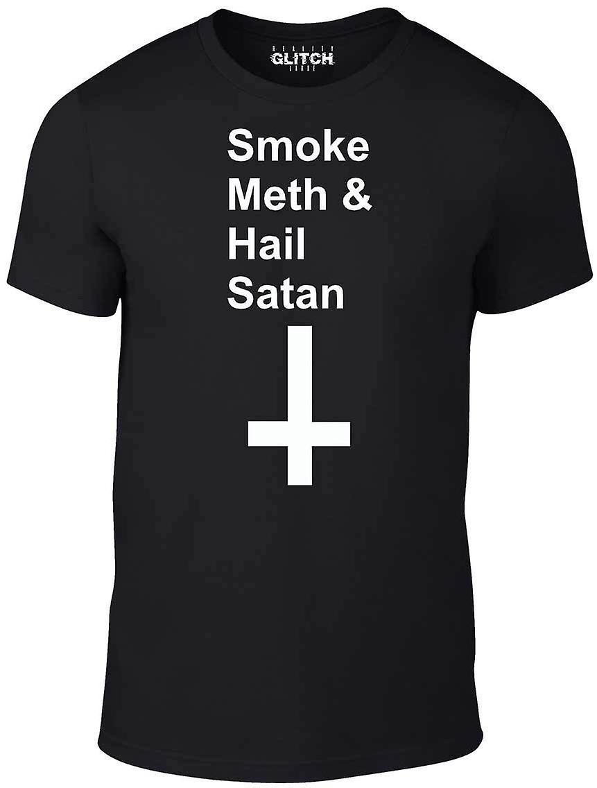 Men's Smoke Meth & Hail Satan T-shirt