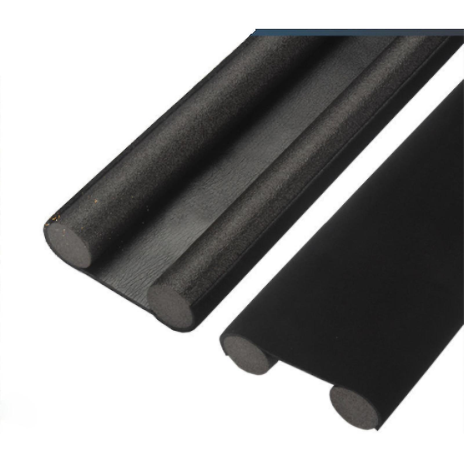 EVA Door Stopper, Soundproof Door Bottom Seal Strip, Weatherproof, Noise Reduction, Black