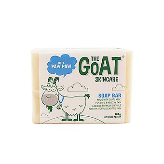 The goat skincare soap bar with paw paw 100g