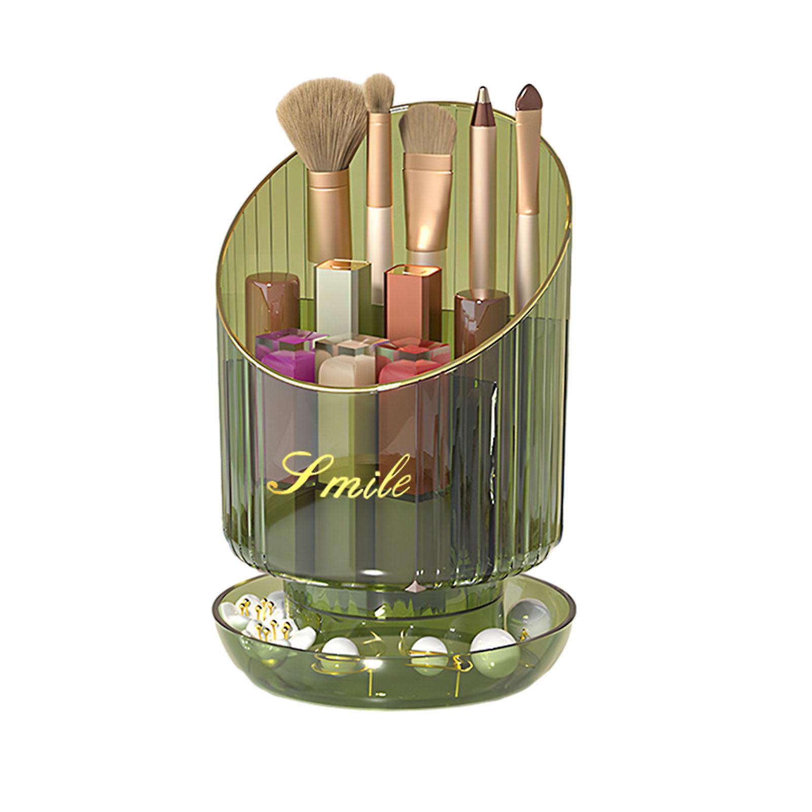 Rotatable Makeup Brush Holder Large Capacity Cosmetics Storage Bucket