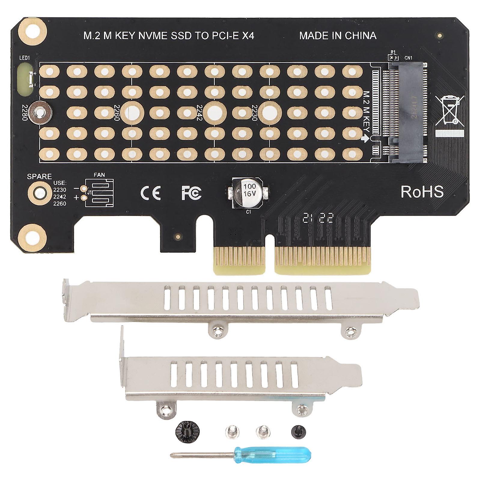 M.2 PCIE Adapter Stable Reliable Fast Running Large Capacity Storage NVME Expansion Card for Plextor M6e