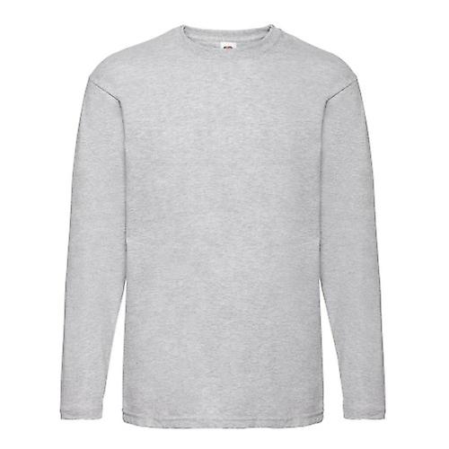 Fruit of the Loom Unisex Adult Valueweight Heather Long-Sleeved T-Shirt