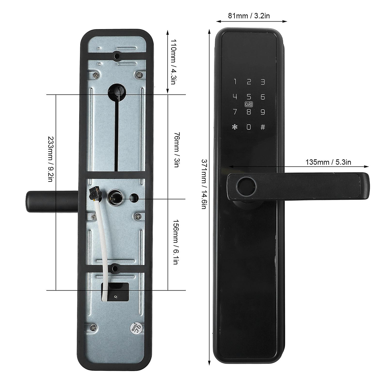 Smart Biometric Fingerprint Door Lock - Keyless Entry, High Security, Multi-Function
