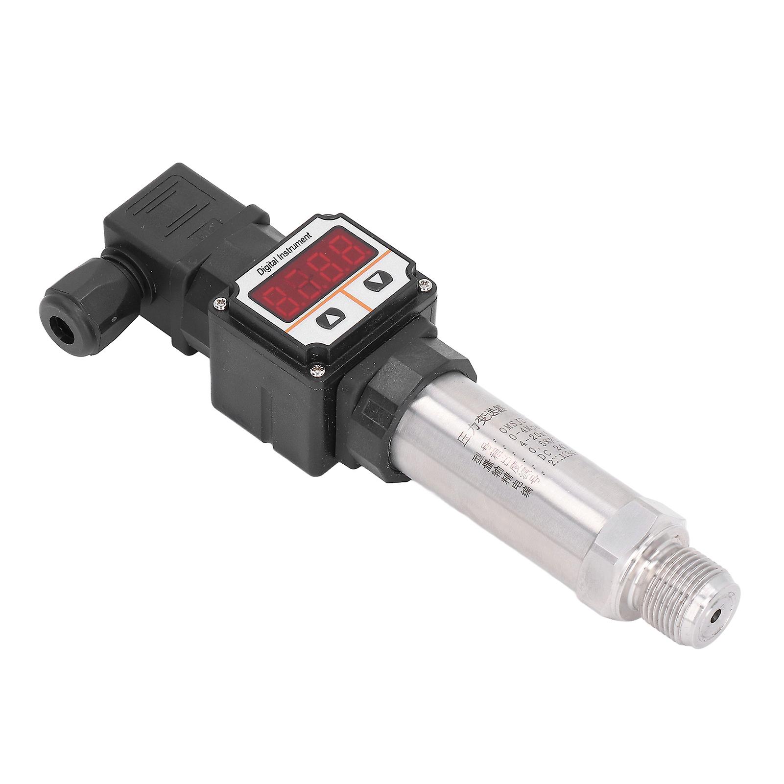 Pressure Transmitter Digital Display Small Transducer Sensor 04Mpa 420mA DC24V OMSJDXQYHX01