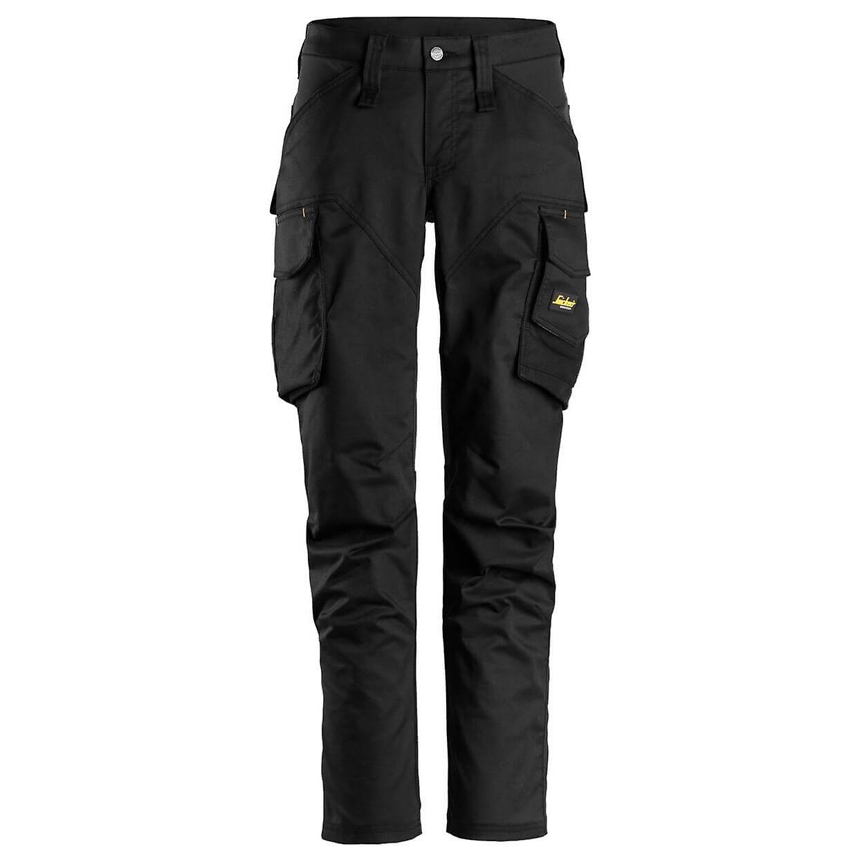 Snickers 6703 Allroundwork Womens Slim Fit Stretch Trousers Without Knee Pockets Black