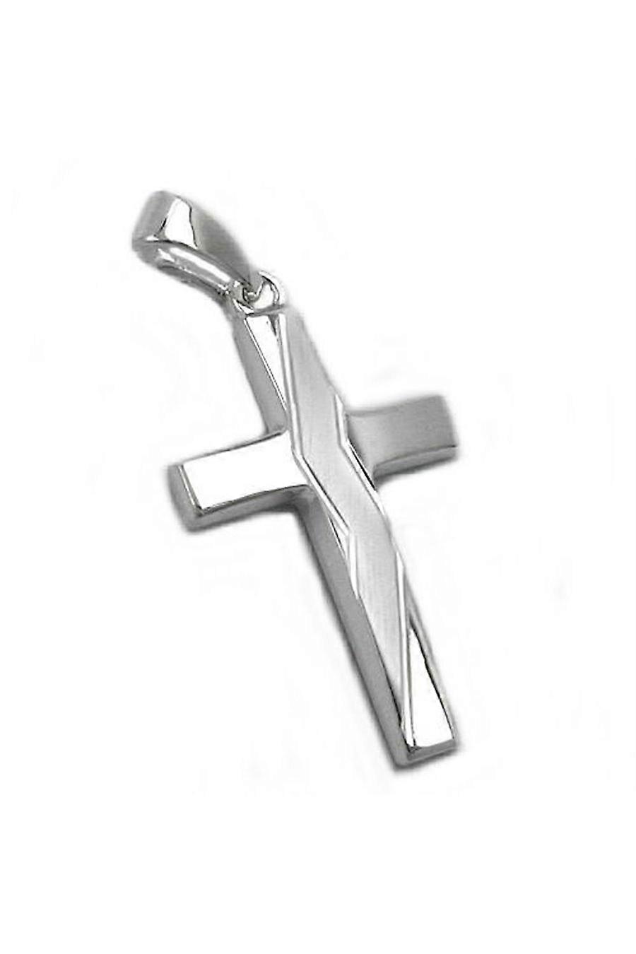 Pendant Cross Diamond Cut Silver 925 - Gl93091