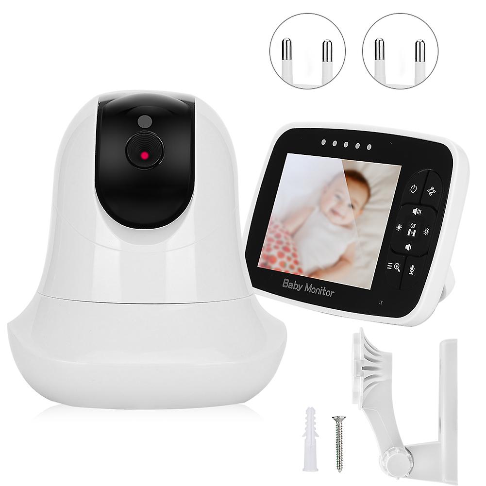 Wireless Baby Monitor with IR Camera - 3.5" LCD, Temp Sensor, Two-Way o, Night Vision