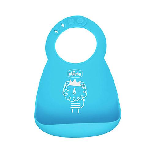 Chicco Quality Soft Silicone Bib with Crumble Catcher for Mess-Free Baby Feeding