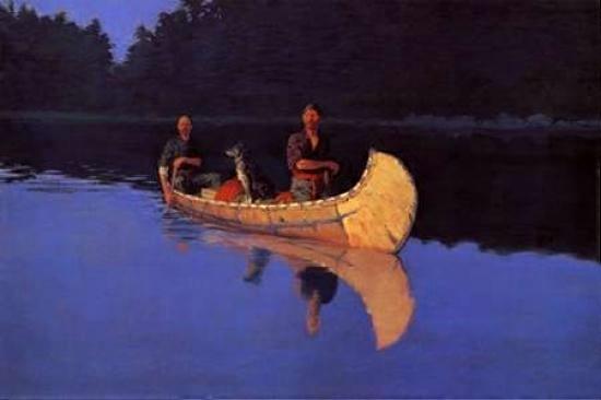 Evening On A Canadian Lake Poster