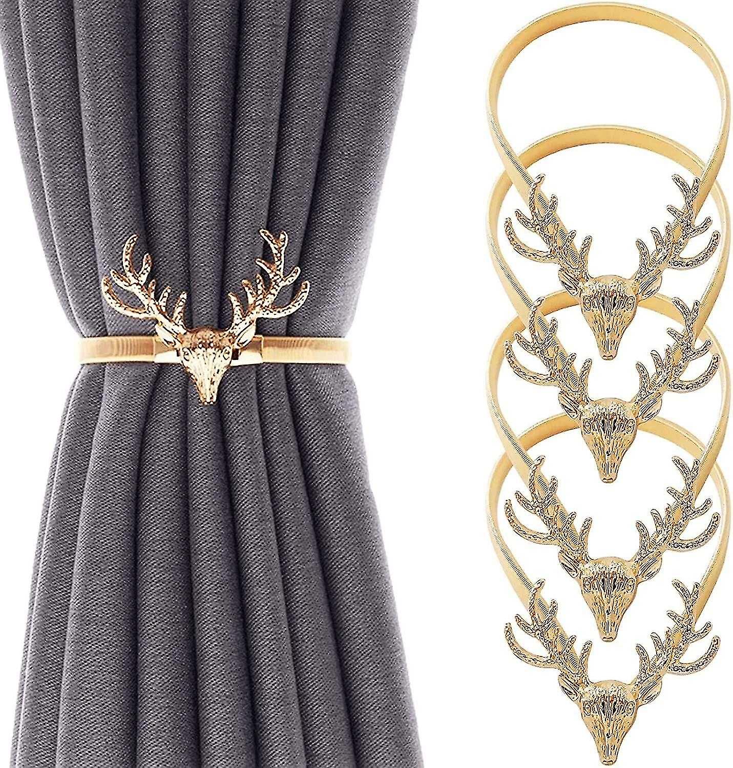 Pieces Curtain Tiebacks, Alloy Curtain Tiebacks, Curtain Bracket Elastic Stretchable Curtain Tieback
