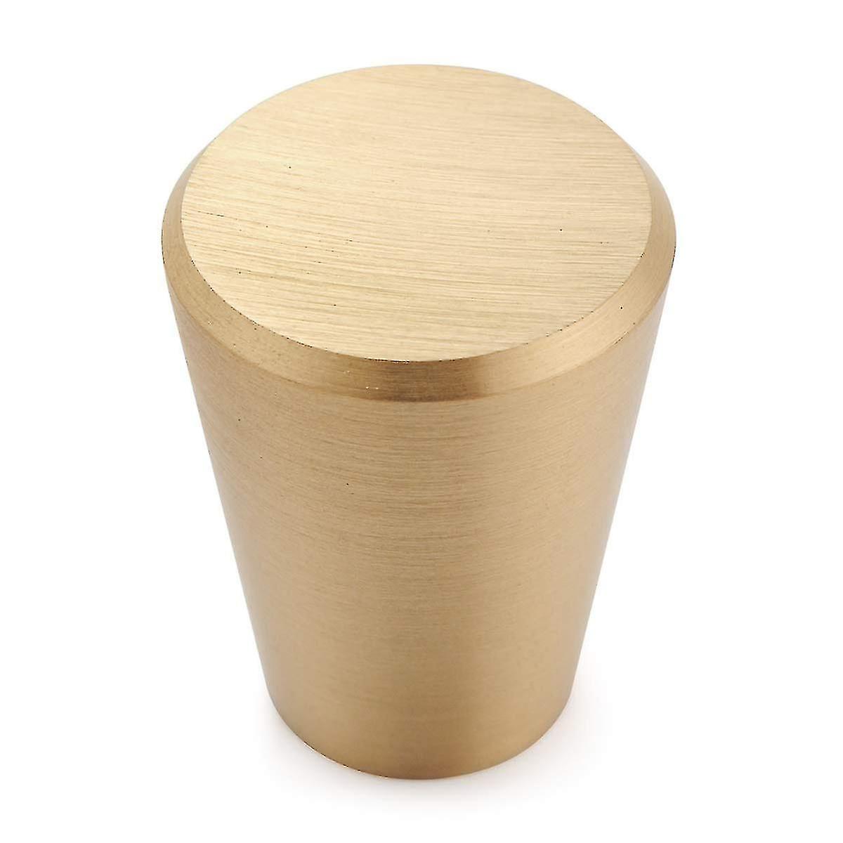 Set of 10 Solid Brass Door Pulls for Cupboards and Drawers - Gold