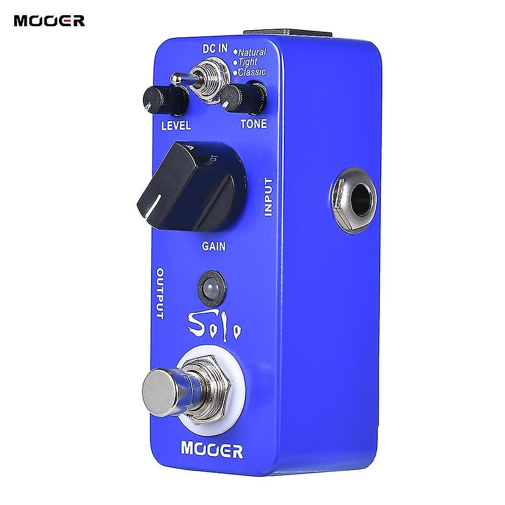 MOOER SOLO Distortion Guitar Effect Pedal High-gain True Bypass Full Metal Shell