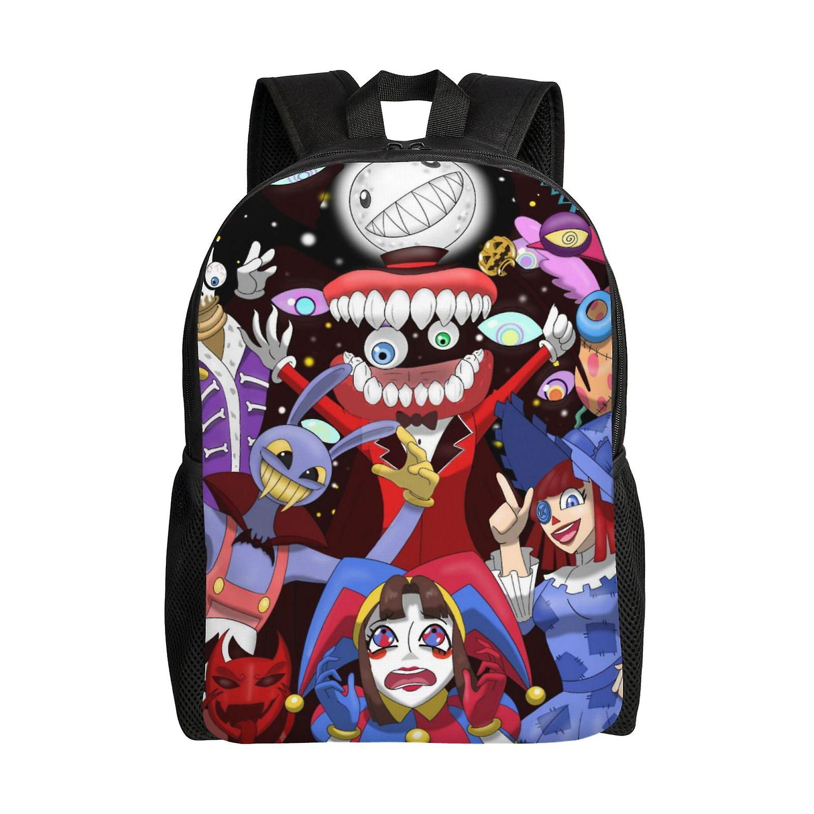 Pomni Girl The Amazing Digital Circus Backpack Casual Adjustable