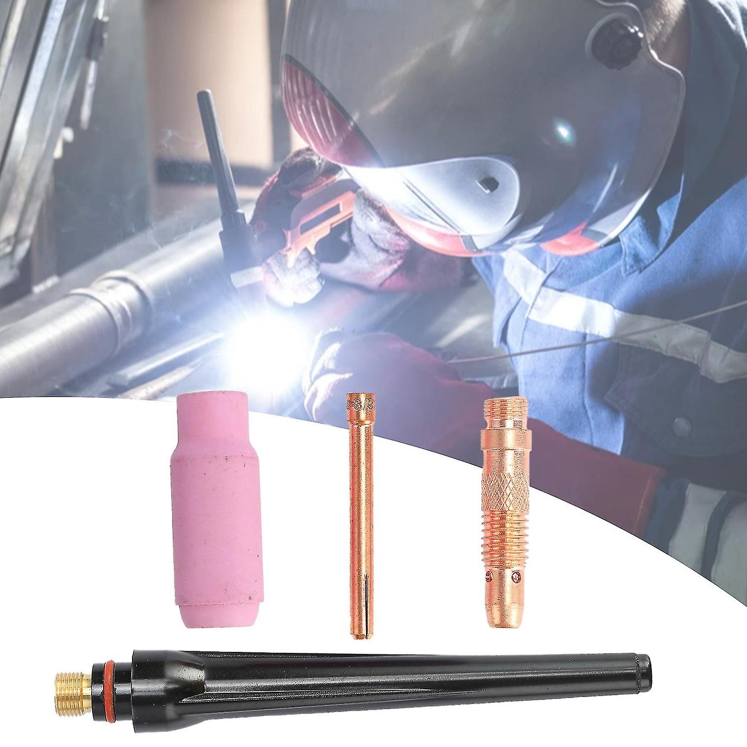 4pcs/set Wp-17/18/26 Tig Welding Torch Accessories Compact Easy To Install Practical Tig Welding Tor
