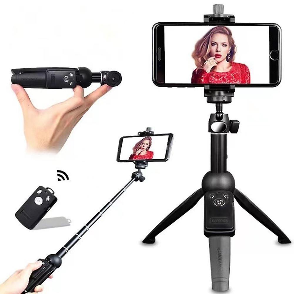 YUNTENG YT-9928自撮り棒Bluetoothリモートデザイン三脚スタンド電話クリップホルダー