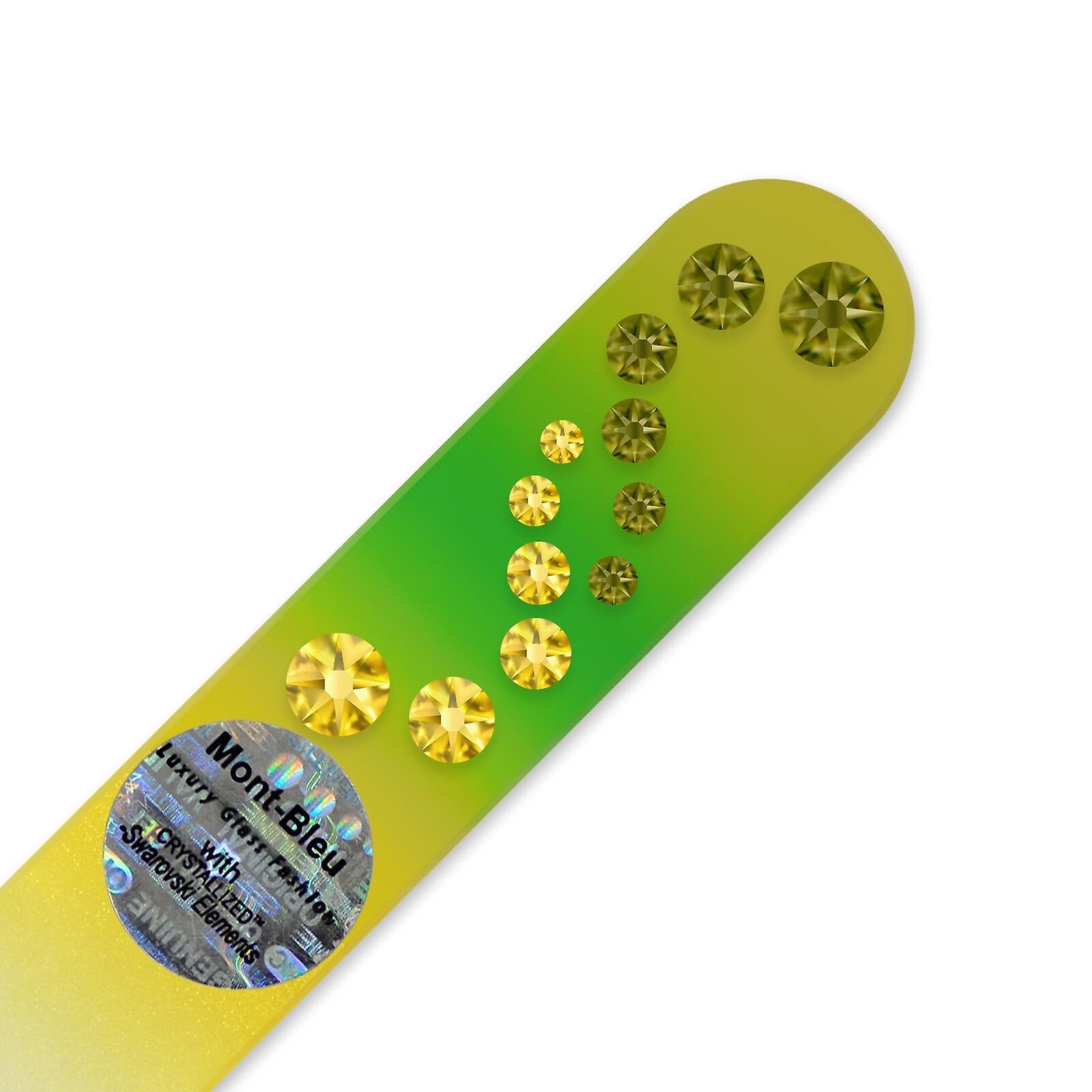 Small nail file with crystals WAC-S1-6 - Olivine - Light Topaz