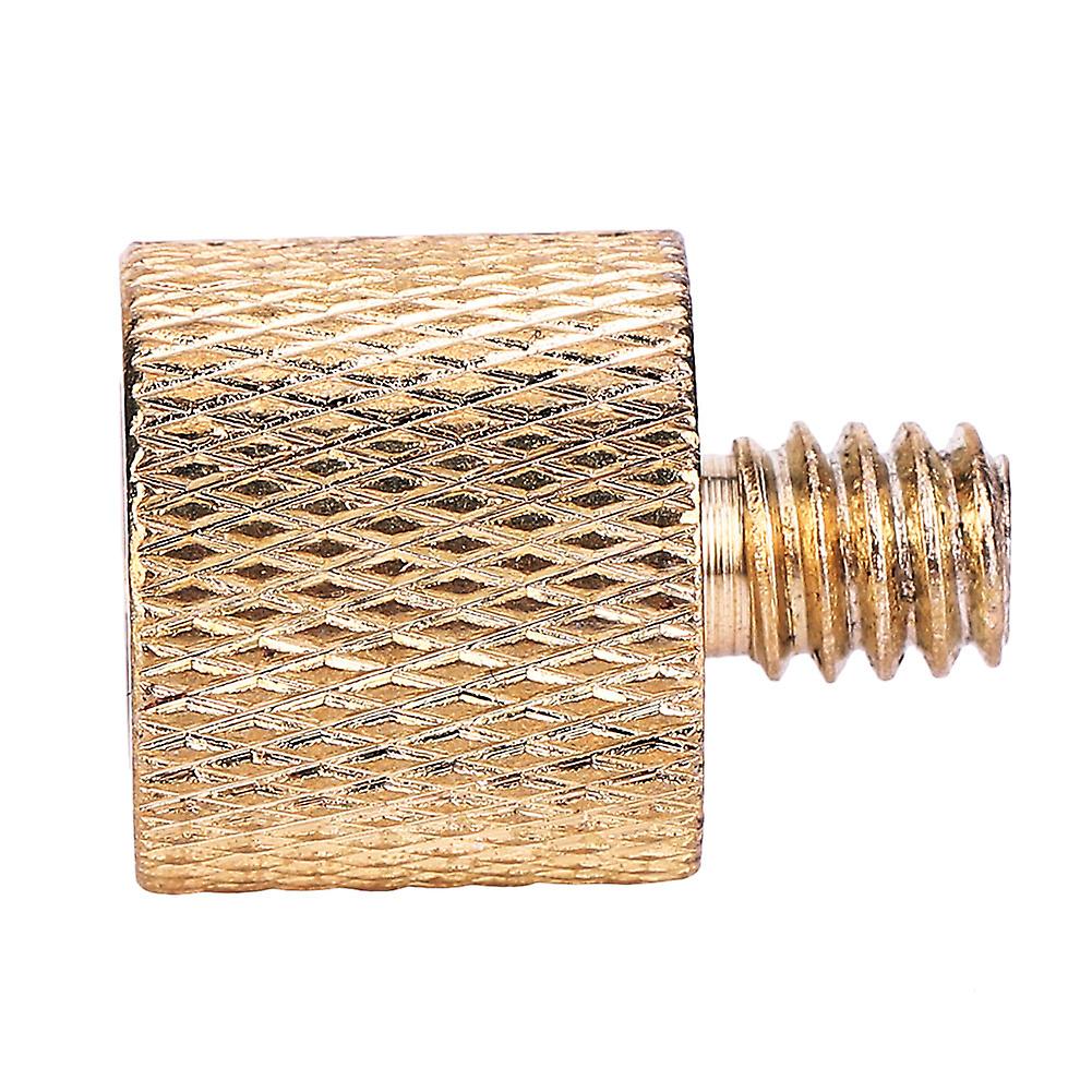 Mosadz 3/8 "samica na 1/4" samec statívový závit skrutka adaptéra žltá