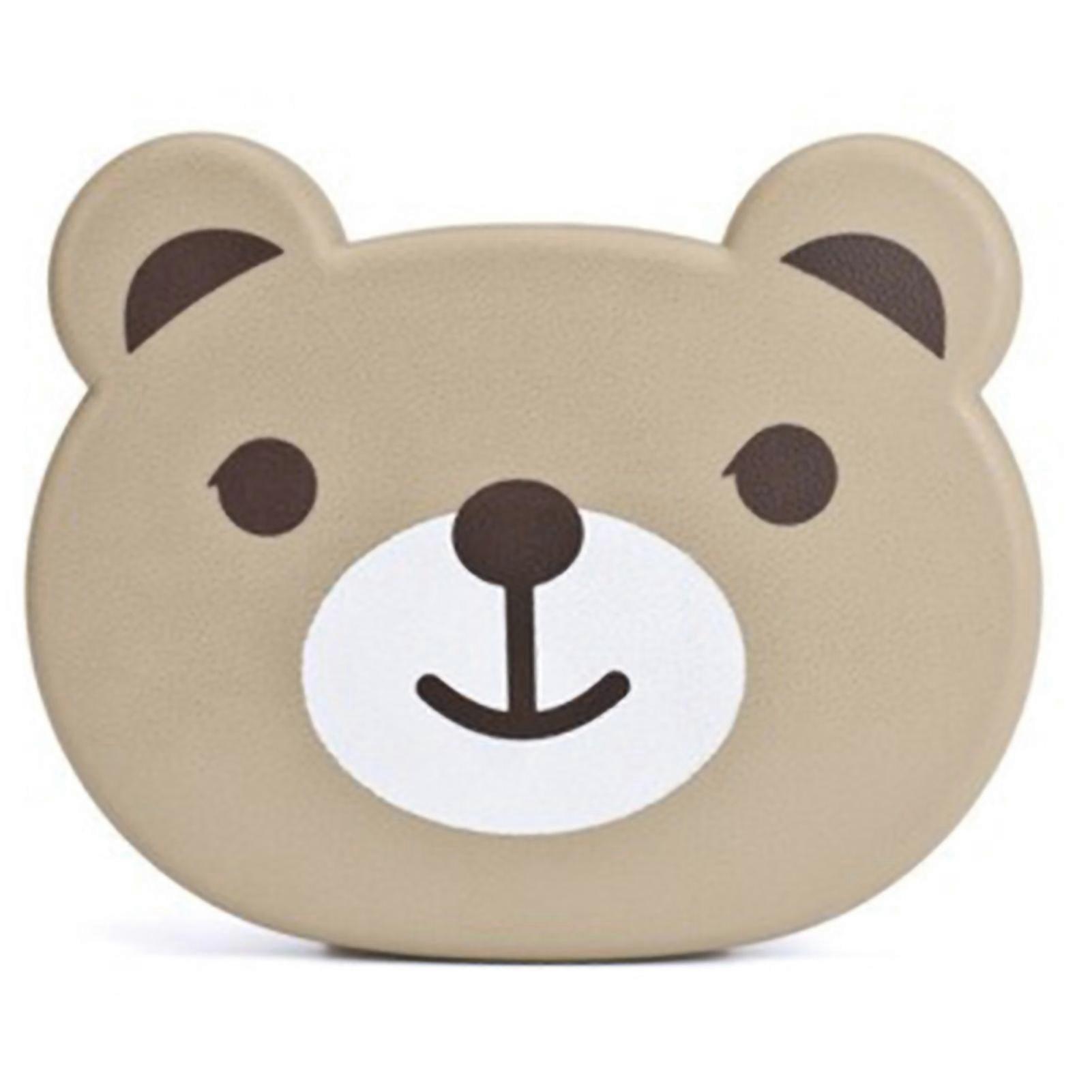 Car Folding Seat Table Space Saving Cute Pattern Hanging Convenient Stable Drink Holder Notebook Deck Brown Bear