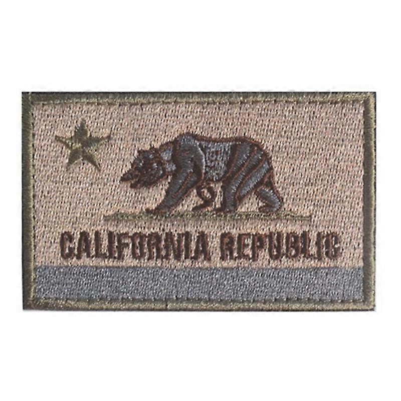 טקסס דגל קליפורניה טלאי אל תדרוך עלי מסיבת תה רעשן נחש גדסדן דגל ארה"ב רקום טלאי וו פס