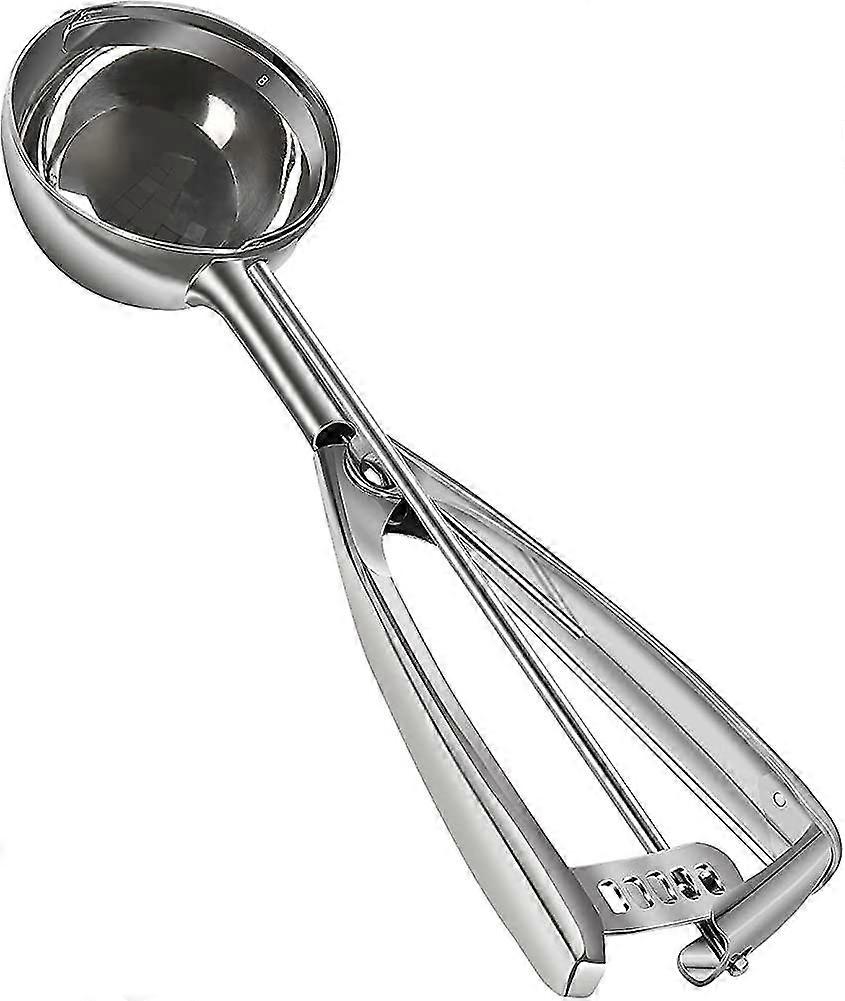 Cookie Ice Cream Scoop,melon Scoop 18/8 Stainless Steel With Trigger Cupcake