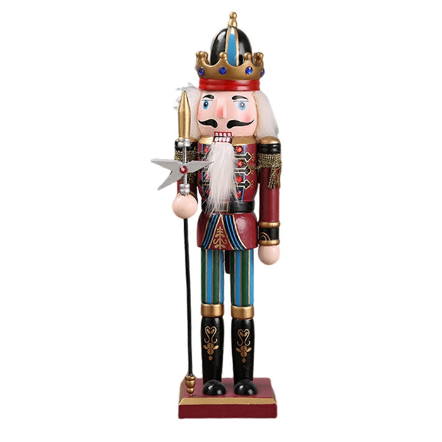 Soldier Nutcracker Figure Christmas Ornament Adorable Appearance Puppet Toy Desktop Fireplace Fall